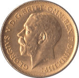 1913 GOLD HALF SOVEREIGN ( AUNC ) - Half Sovereign - Cambridgeshire Coins