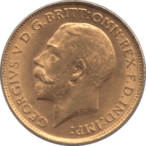 1913 GOLD HALF SOVEREIGN ( AUNC ) - Half Sovereign - Cambridgeshire Coins