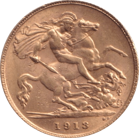 1913 GOLD HALF SOVEREIGN ( EF ) - HALF SOVEREIGN - Cambridgeshire Coins