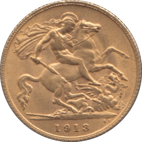 1913 GOLD HALF SOVEREIGN ( EF ) - HALF SOVEREIGN - Cambridgeshire Coins