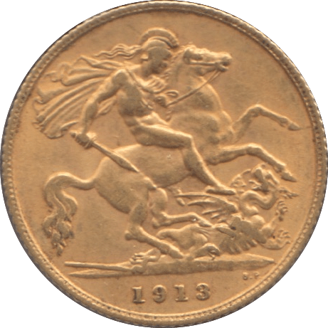 1913 GOLD HALF SOVEREIGN ( EF ) - HALF SOVEREIGN - Cambridgeshire Coins