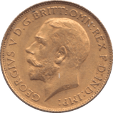 1913 GOLD HALF SOVEREIGN ( UNC ) - HALF SOVEREIGN - Cambridgeshire Coins
