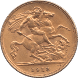 1913 GOLD HALF SOVEREIGN ( UNC ) - HALF SOVEREIGN - Cambridgeshire Coins