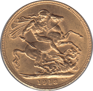 1913 GOLD SOVEREIGN ( AUNC ) 3 - Sovereign - Cambridgeshire Coins
