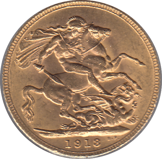 1913 GOLD SOVEREIGN ( AUNC ) 3 - Sovereign - Cambridgeshire Coins