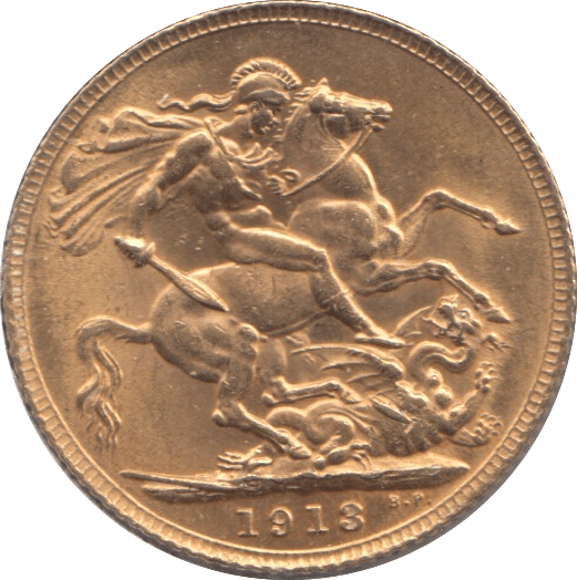 1913 GOLD SOVEREIGN ( AUNC ) - Sovereign - Cambridgeshire Coins