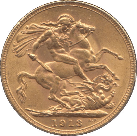1913 GOLD SOVEREIGN ( AUNC ) - SOVEREIGN - Cambridgeshire Coins