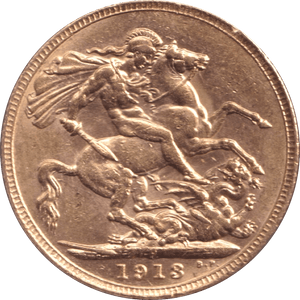 1913 GOLD SOVEREIGN ( EF ) PERTH MINT - SOVEREIGN - Cambridgeshire Coins