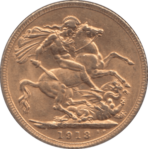 1913 GOLD SOVEREIGN ( EF ) - Sovereign - Cambridgeshire Coins