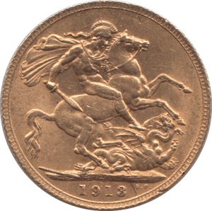 1913 GOLD SOVEREIGN ( EF ) - SOVEREIGN - Cambridgeshire Coins