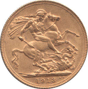 1913 GOLD SOVEREIGN ( UNC ) - GOLD WORLD COINS - Cambridgeshire Coins