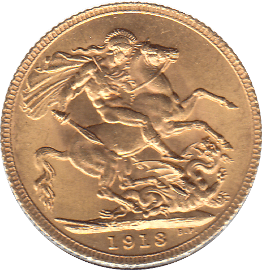 1913 GOLD SOVEREIGN ( UNC ) - Sovereign - Cambridgeshire Coins