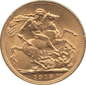 1913 GOLD SOVEREIGN ( UNC ) - SOVEREIGN - Cambridgeshire Coins