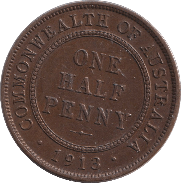 1913 HALF PENNY - WORLD COINS - Cambridgeshire Coins