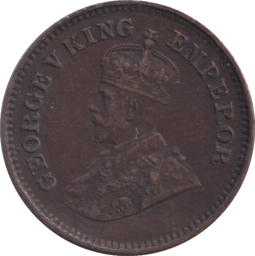 1913 HALF PICE INDIA - WORLD COINS - Cambridgeshire Coins