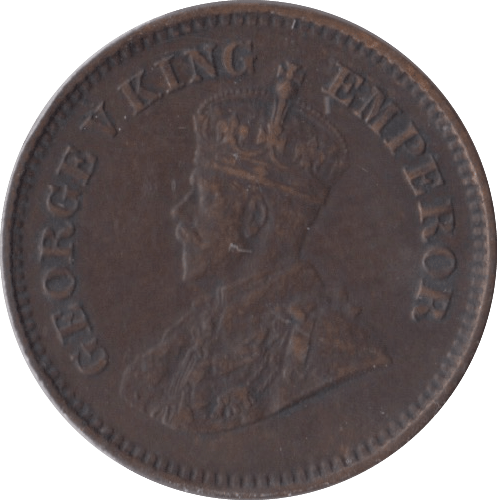 1913 HALF PICE INDIA - WORLD COINS - Cambridgeshire Coins