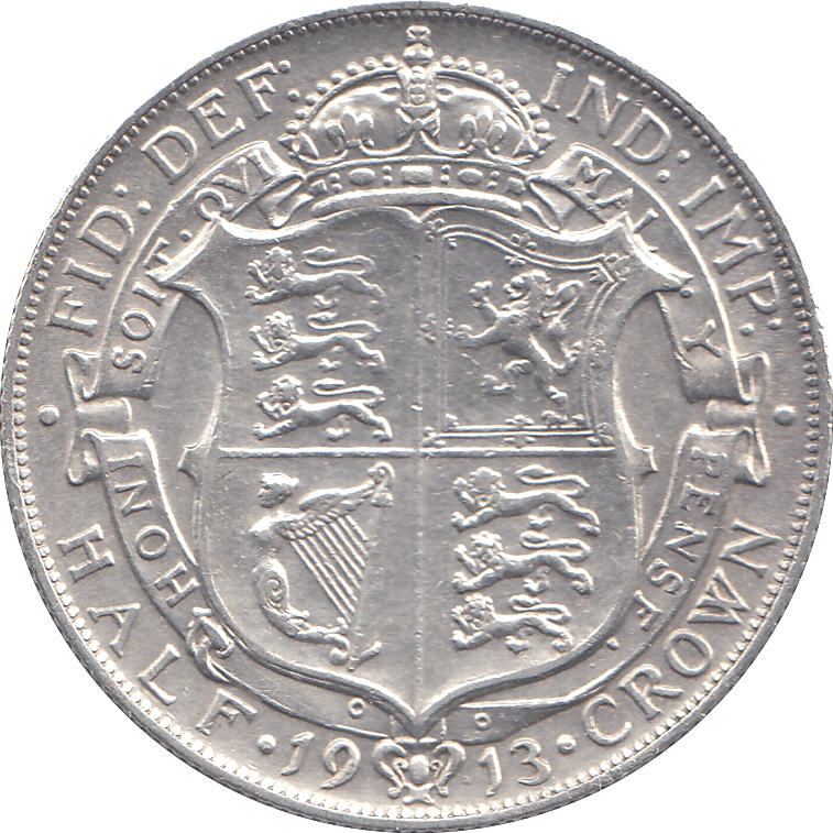 1913 HALFCROWN ( EF ) - HALFCROWN - Cambridgeshire Coins