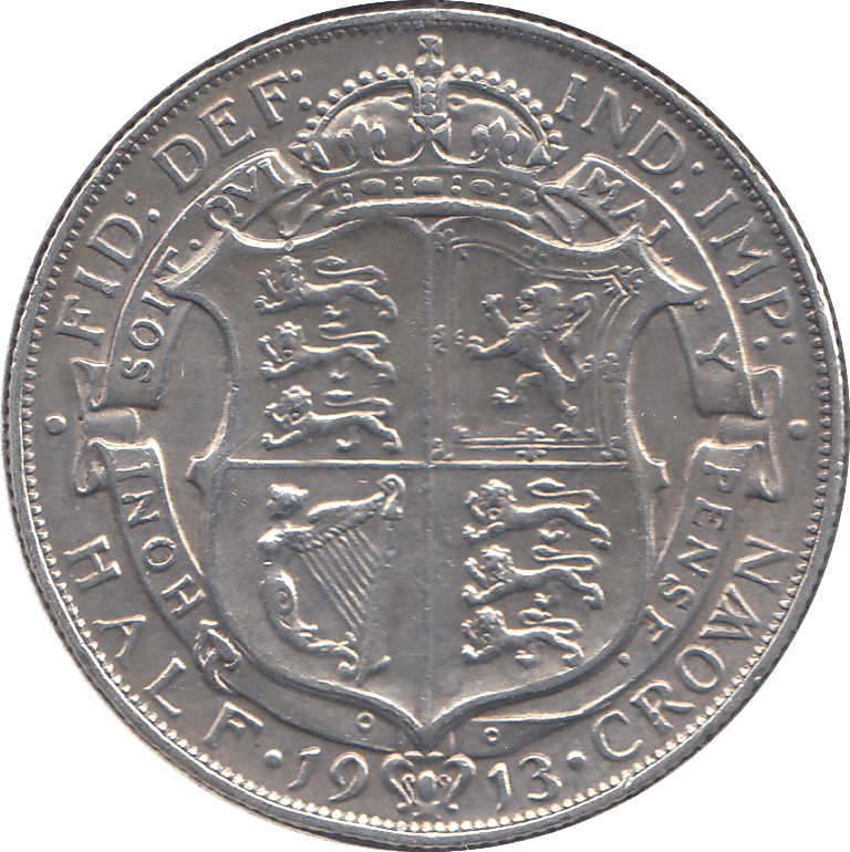 1913 HALFCROWN ( EF ) - HALFCROWN - Cambridgeshire Coins