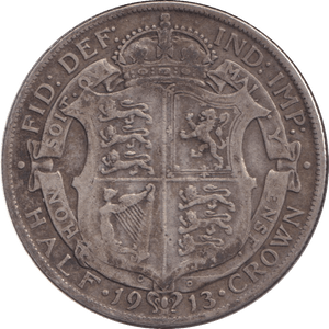 1913 HALFCROWN ( FINE ) - FLORIN - Cambridgeshire Coins
