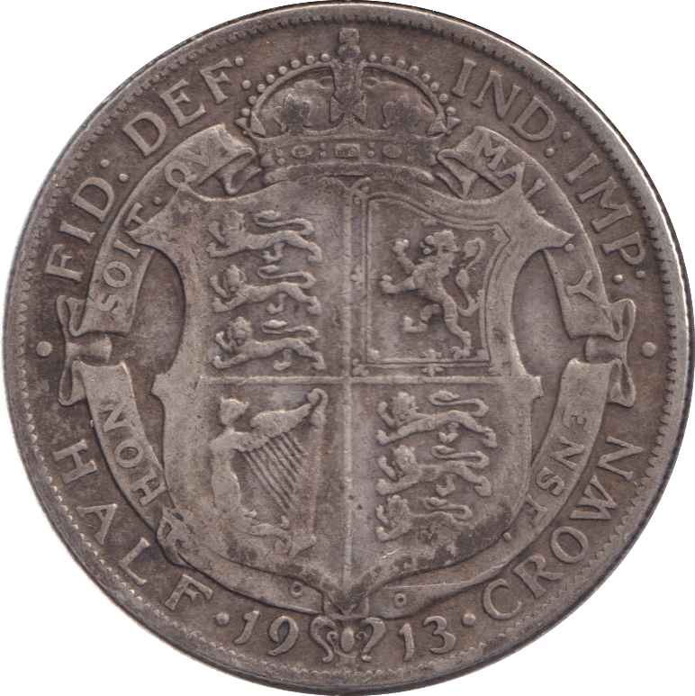 1913 HALFCROWN ( FINE ) - FLORIN - Cambridgeshire Coins