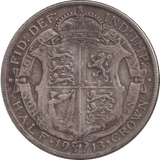 1913 HALFCROWN ( FINE ) - FLORIN - Cambridgeshire Coins