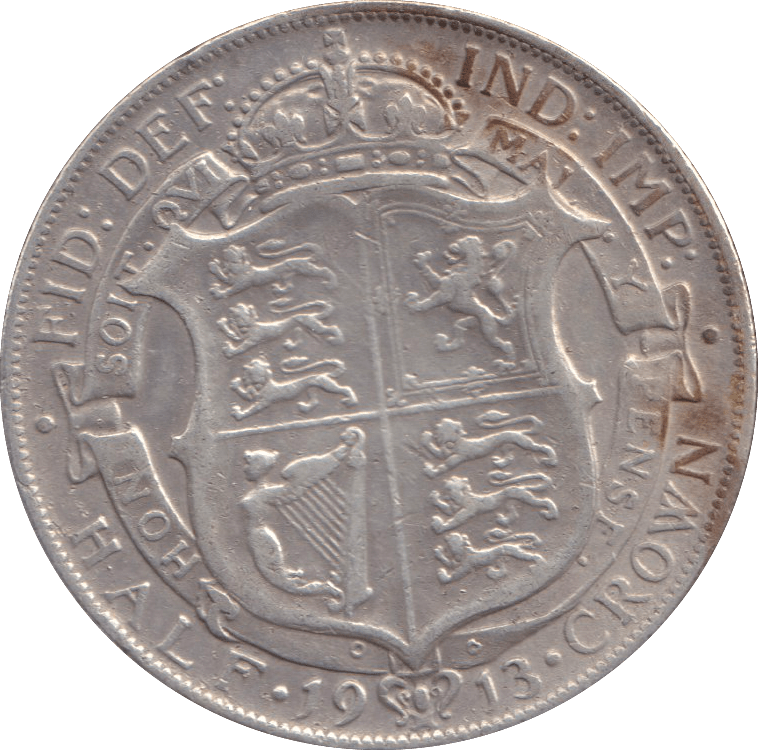 1913 HALFCROWN GEORGE V ( GF ) - HALFCROWN - Cambridgeshire Coins