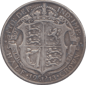 1913 HALFCROWN ( GF ) - HALFCROWN - Cambridgeshire Coins