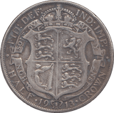 1913 HALFCROWN ( GF ) - HALFCROWN - Cambridgeshire Coins