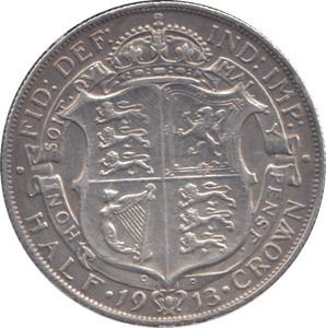1913 HALFCROWN ( GF ) - HALFCROWN - Cambridgeshire Coins