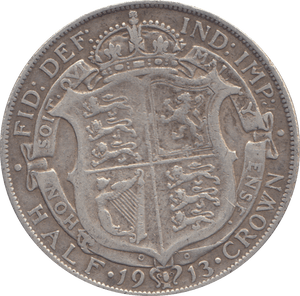 1913 HALFCROWN ( GF ) - HALFCROWN - Cambridgeshire Coins