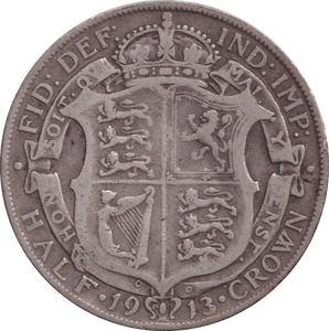 1913 HALFCROWN ( GF ) - HALFCROWN - Cambridgeshire Coins