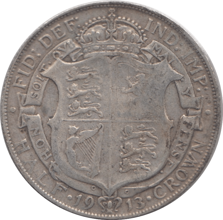 1913 HALFCROWN ( NF ) - HALFCROWN - Cambridgeshire Coins