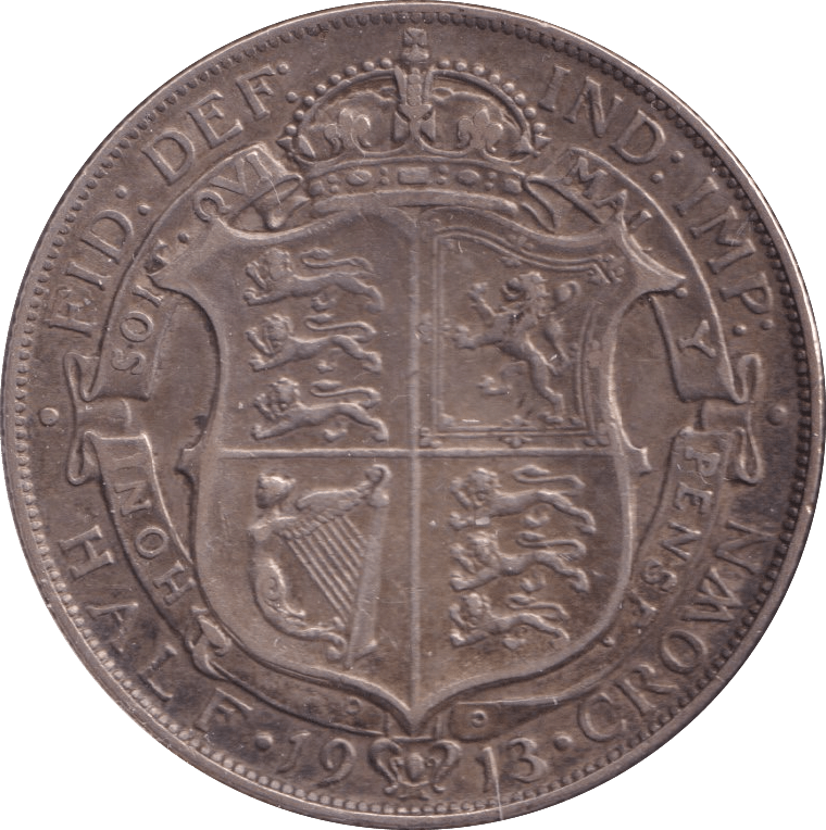 1913 HALFCROWN ( VF ) - Halfcrown - Cambridgeshire Coins