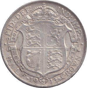 1913 HALFCROWN ( VF ) - HALFCROWN - Cambridgeshire Coins
