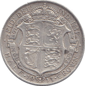 1913 HALFCROWN ( VF ) - HALFCROWN - Cambridgeshire Coins