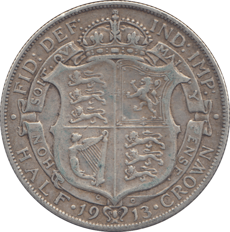 1913 HALFCROWN ( VF ) - HALFCROWN - Cambridgeshire Coins