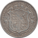 1913 HALFCROWN ( VF ) - HALFCROWN - Cambridgeshire Coins