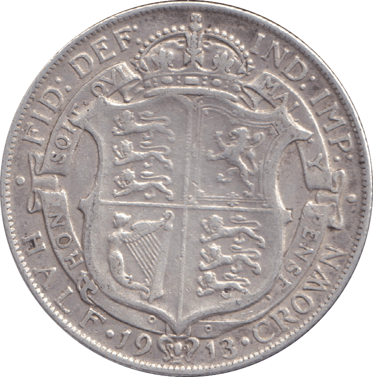 1913 HALFCROWN ( VF ) - HALFCROWN - Cambridgeshire Coins