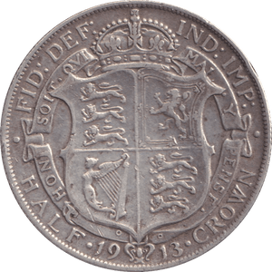 1913 HALFCROWN ( VF ) - WORLD COINS - Cambridgeshire Coins