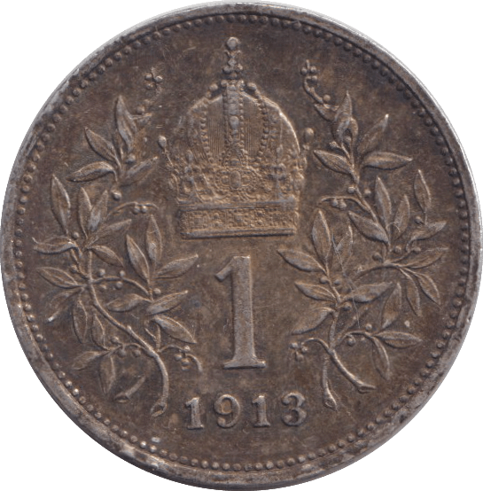 1913 KRONA AUSTRIA - HUNGARY - WORLD COINS - Cambridgeshire Coins