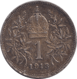 1913 KRONA AUSTRIA - HUNGARY - WORLD COINS - Cambridgeshire Coins
