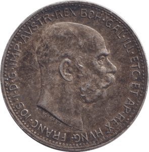 1913 KRONA AUSTRIA - HUNGARY - WORLD COINS - Cambridgeshire Coins