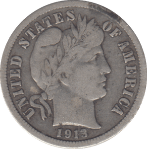 1913 ONE DIME USA - WORLD COINS - Cambridgeshire Coins