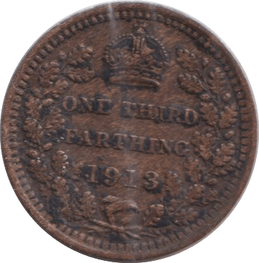 1913 ONE THIRD FARTHING ( VF ) - WORLD COINS - Cambridgeshire Coins