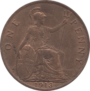 1913 PENNY ( AUNC ) - PENNY - Cambridgeshire Coins