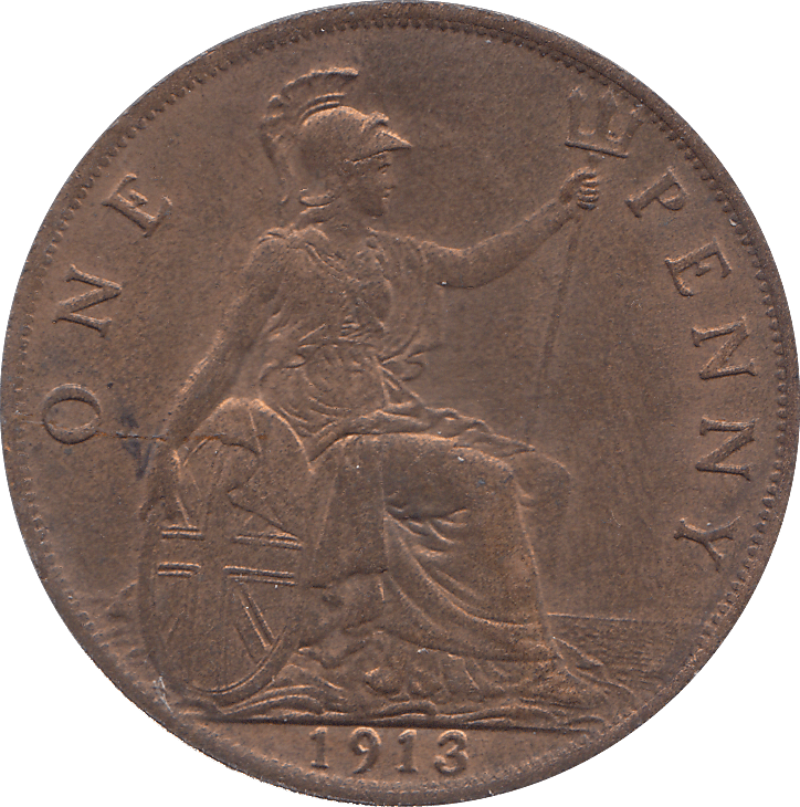1913 PENNY ( AUNC ) - PENNY - Cambridgeshire Coins