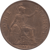1913 PENNY ( AUNC ) - PENNY - Cambridgeshire Coins