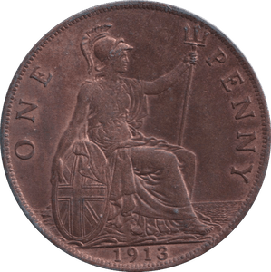 1913 PENNY ( AUNC ) - PENNY - Cambridgeshire Coins