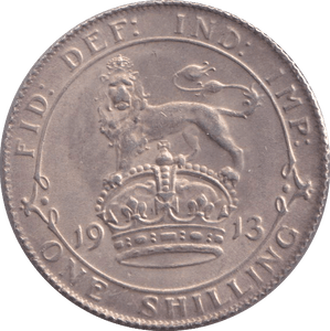1913 SHILLING ( AUNC ) - SHILLING - Cambridgeshire Coins