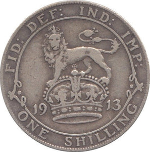 1913 SHILLING ( FINE ) - SHILLING - Cambridgeshire Coins